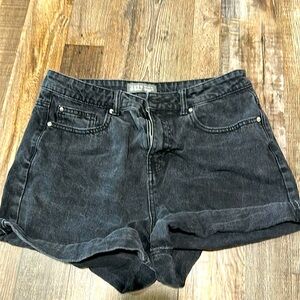 Black Jean shorts